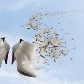 guava shoes, Ines Caleiro, geometric modern contemporary footwear