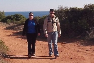 Hiking Cliffs Praia Marinha Carvoeiro Algarve