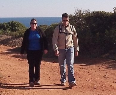 Hiking Cliffs Praia Marinha Carvoeiro Algarve