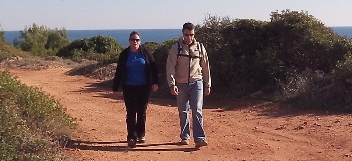 Hiking Cliffs Praia Marinha Carvoeiro Algarve