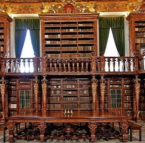 Biblioteca Joanina at the University of Coimbra in Central Portugal