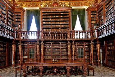 Biblioteca Joanina at the University of Coimbra in Central Portugal