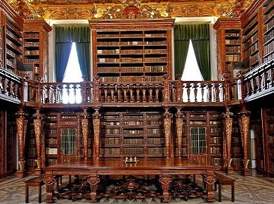 Biblioteca Joanina at the University of Coimbra in Central Portugal