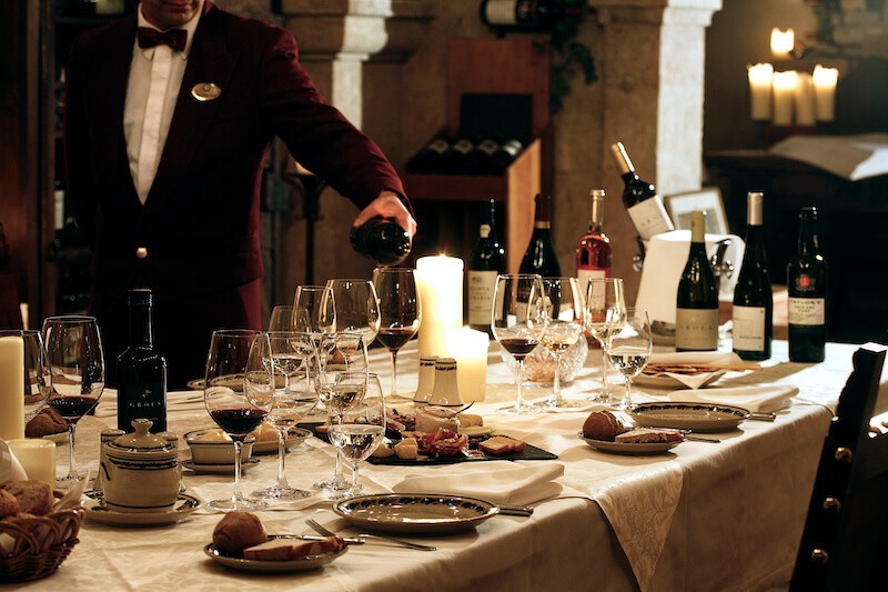 algarve wine cellar dinner