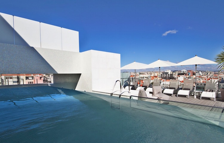 White Hotel Lisbon - Boutique Hotel in Saldanha Rooftop Swimming Pool