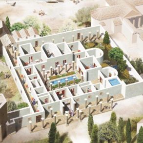 cerro da vila aerial illustration