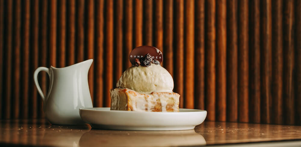 Gunpowder Bread and butter pudding