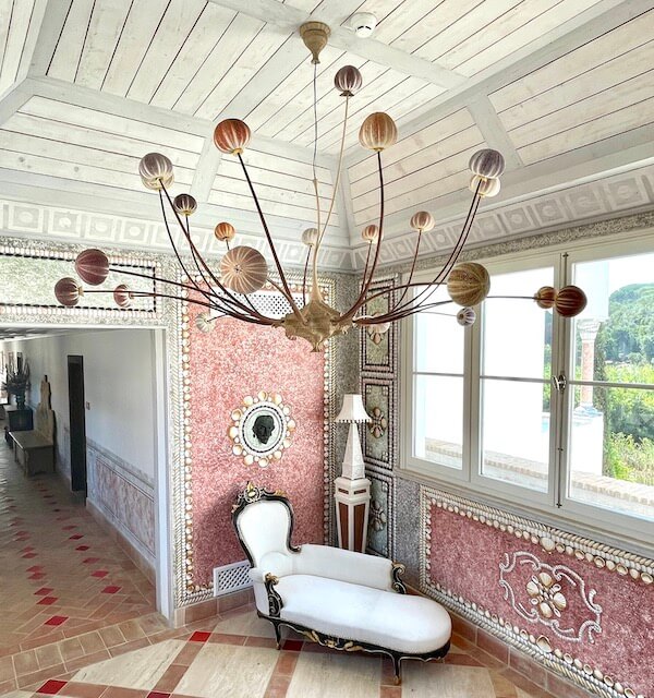 sea urchin chandelier