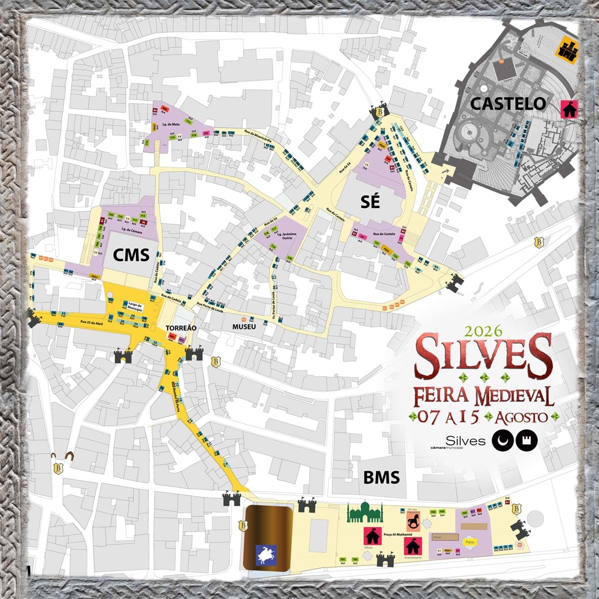 silves medieval fair mapa 2026