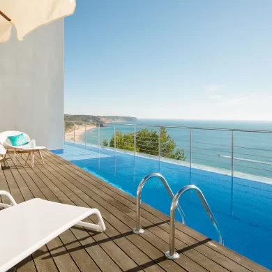 clifftop contemporary villa algarve